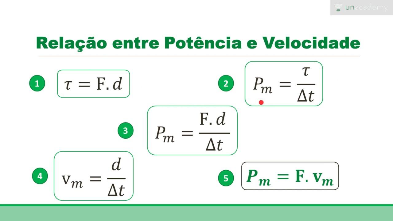 Resultado de imagem para potencia e trabalho